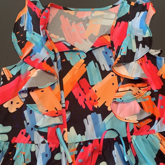 🎉 Super fun tank with frills NWOT 🎉 - Picture 2 of 4